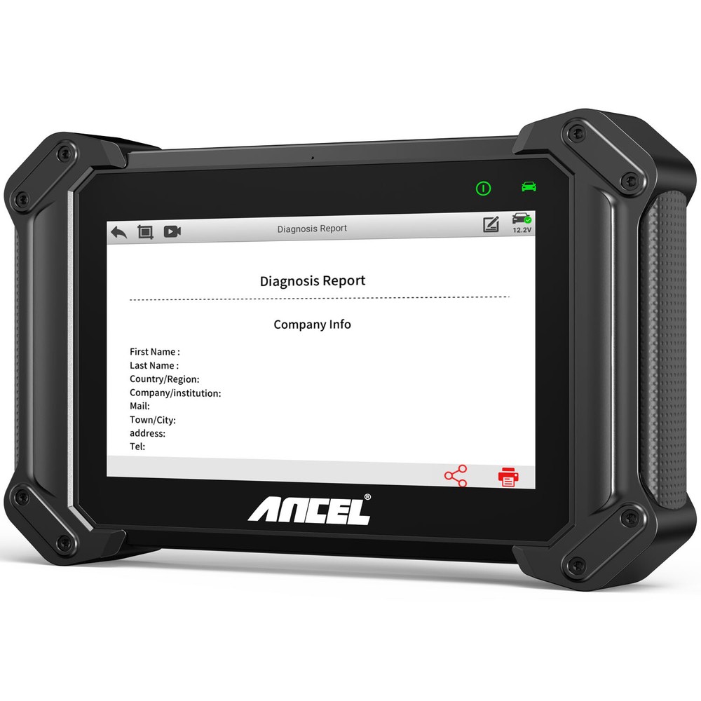 ANCEL HD Truck OBD Scanner Diagnostic Bidirectional Test E-CU Coding DPF Regen