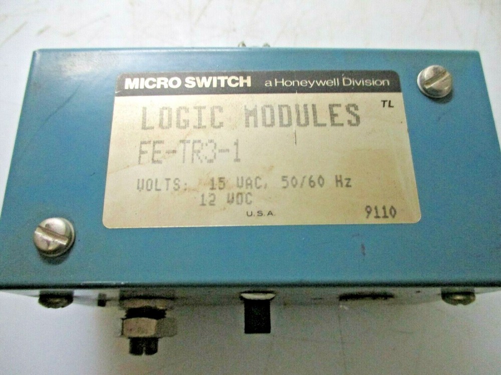 HONEYWELL MICRO SWITCH LOGIC MODULE 15 VAC 12 VDC FE-TR3-1