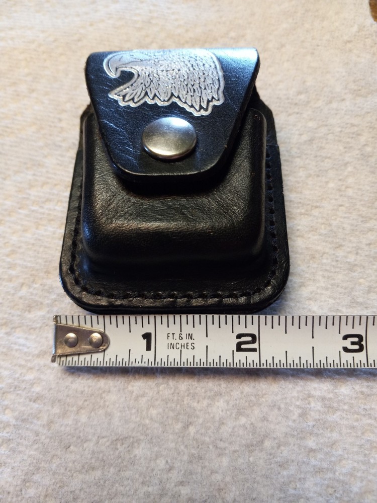 Leather Cigarette Lighter Belt Case Made In U.S.A.
