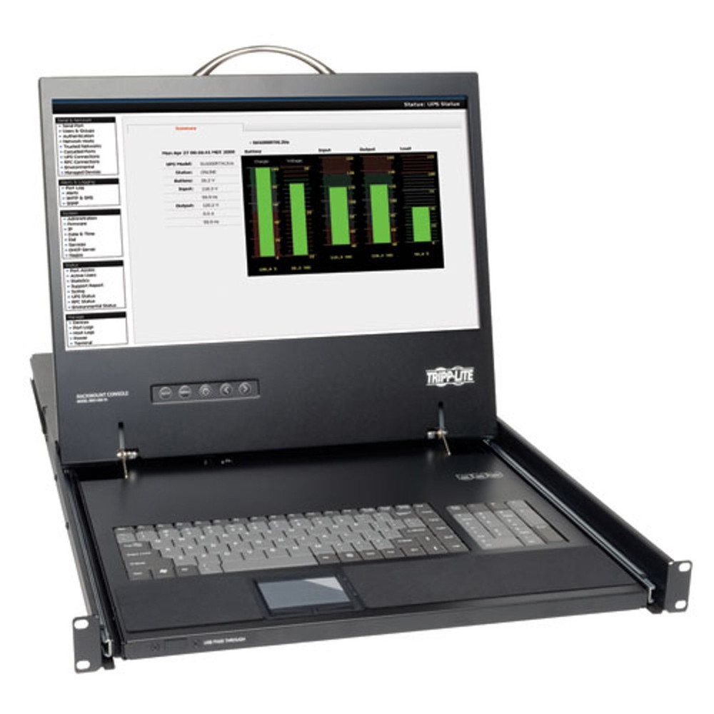 Tripp Lite 1U Rack-Mount Console with 19" LCD Display for KVM Switch or Server