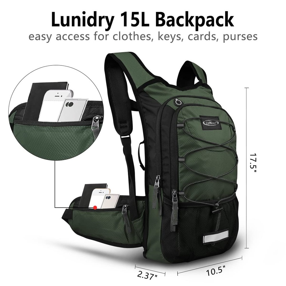 Hydration backpack with bladder 3L, hydration bag running hydration backpack...
