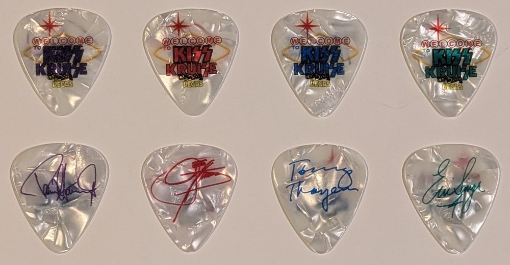 KISS Kruise: Land-Locked In Vegas Acoustic Show Set of 4 Welcome Guitar Picks