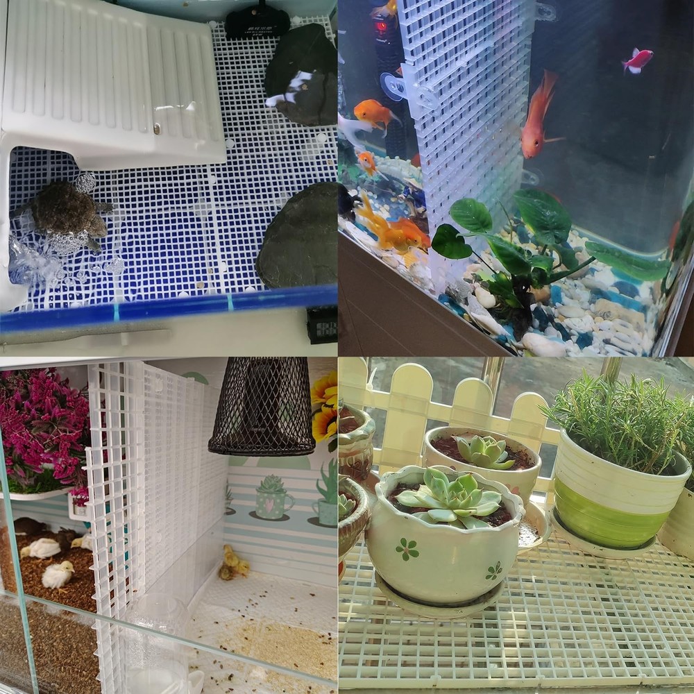 Plastic Aquarium Divider Grid for Fish Tank Filter - Egg Crate Separator