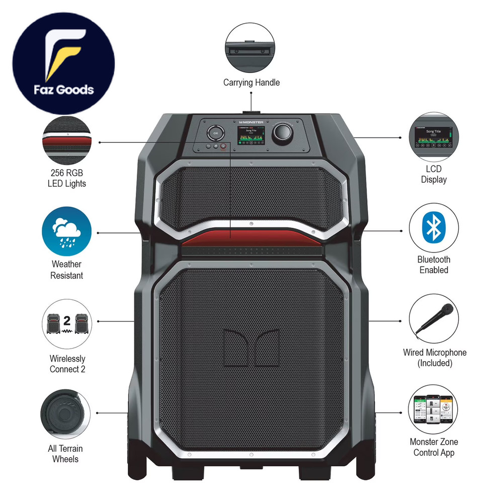 Rockin Roller X Bluetooth Speaker