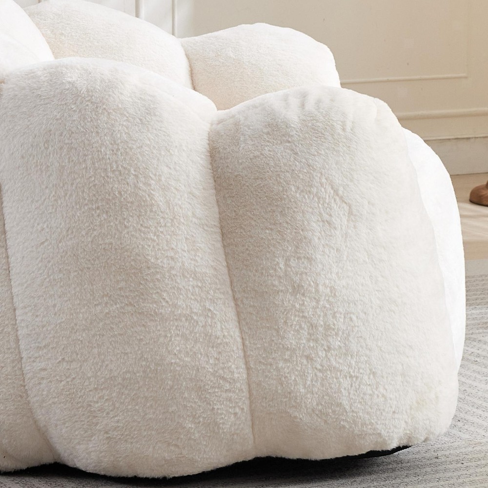 Lotus type compression sofa Adult bean bag sofa with pull ring can be easily