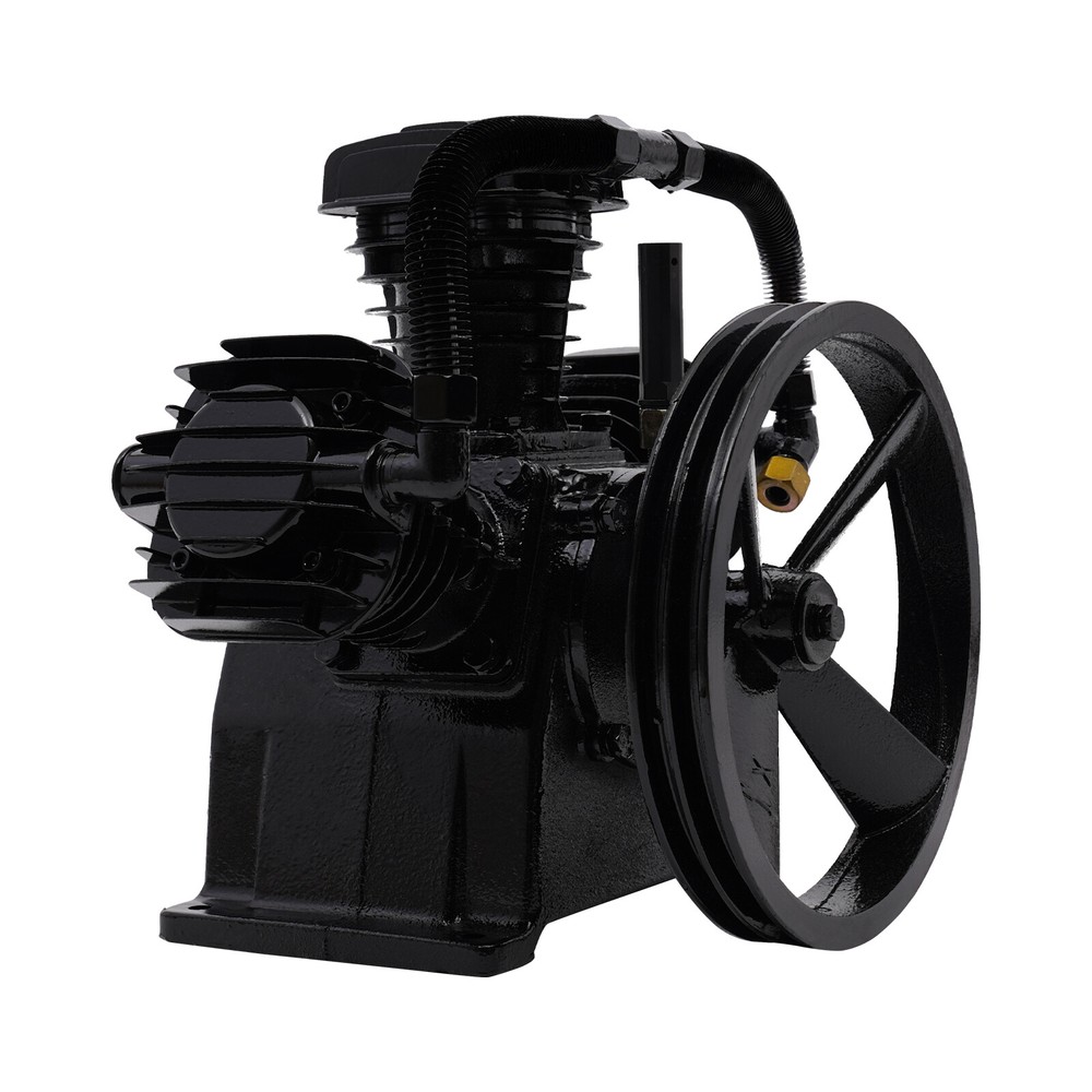 5-HP Single-Stage Inline-Twin Replacement Air Compressor Pump 3 3 Cylinder Head
