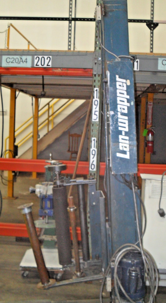 LANTECH STS-80LB Semi-Automatic Stretch Wrapper USED 48" platform 110 V