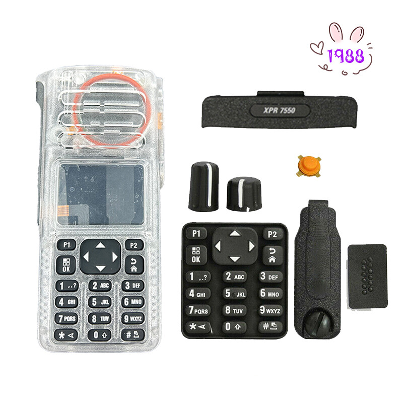 1Pack Clear Transparent Replacement Front Housing Case for XPR7550 DGP8550 Radio