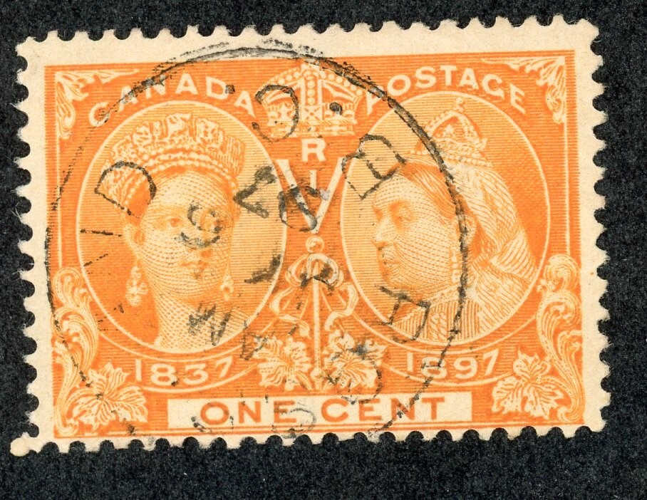 Canada  51 U 1897 1c orange