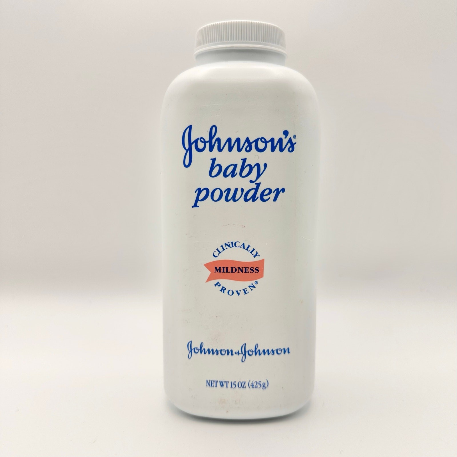Vintage Johnson’s Baby Powder TALC Mildness Pink Label 15 Oz 2004 Full No Seal