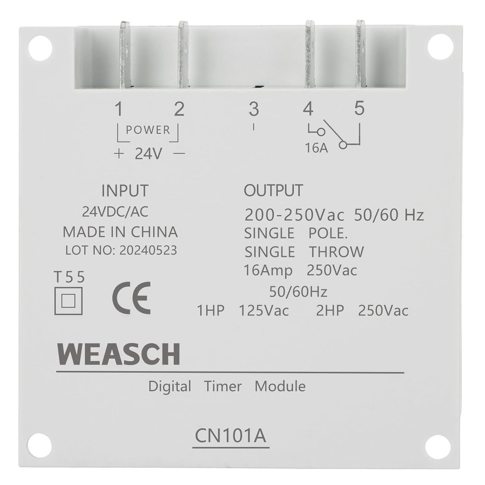 Timer Switch, CN101A, DC/AC 24V 16Amp, Digital LCD Power Programmable Timer Time