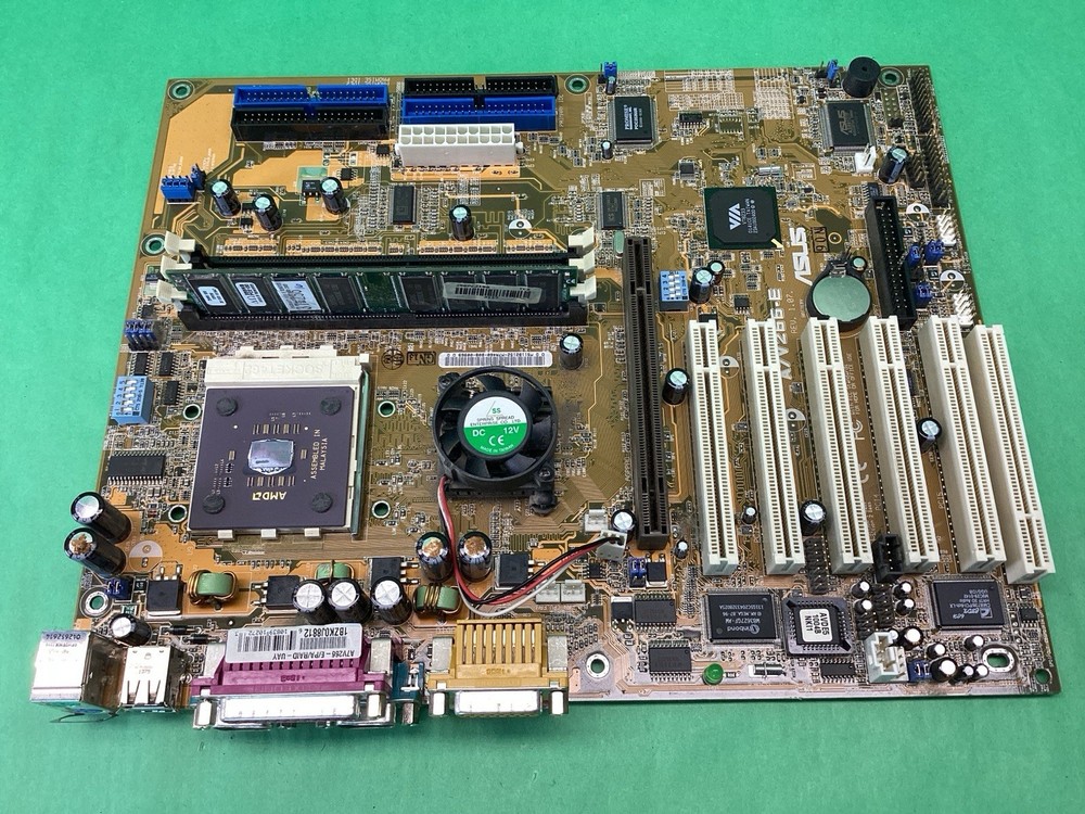 ASUS A7V266-E Desktop Motherboard + AMD Athlon CPU + RAM - UNTESTED