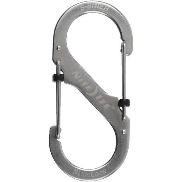 NITE IZE S-Biner #4, double Gated Carabiner Clip: 4 3/8"