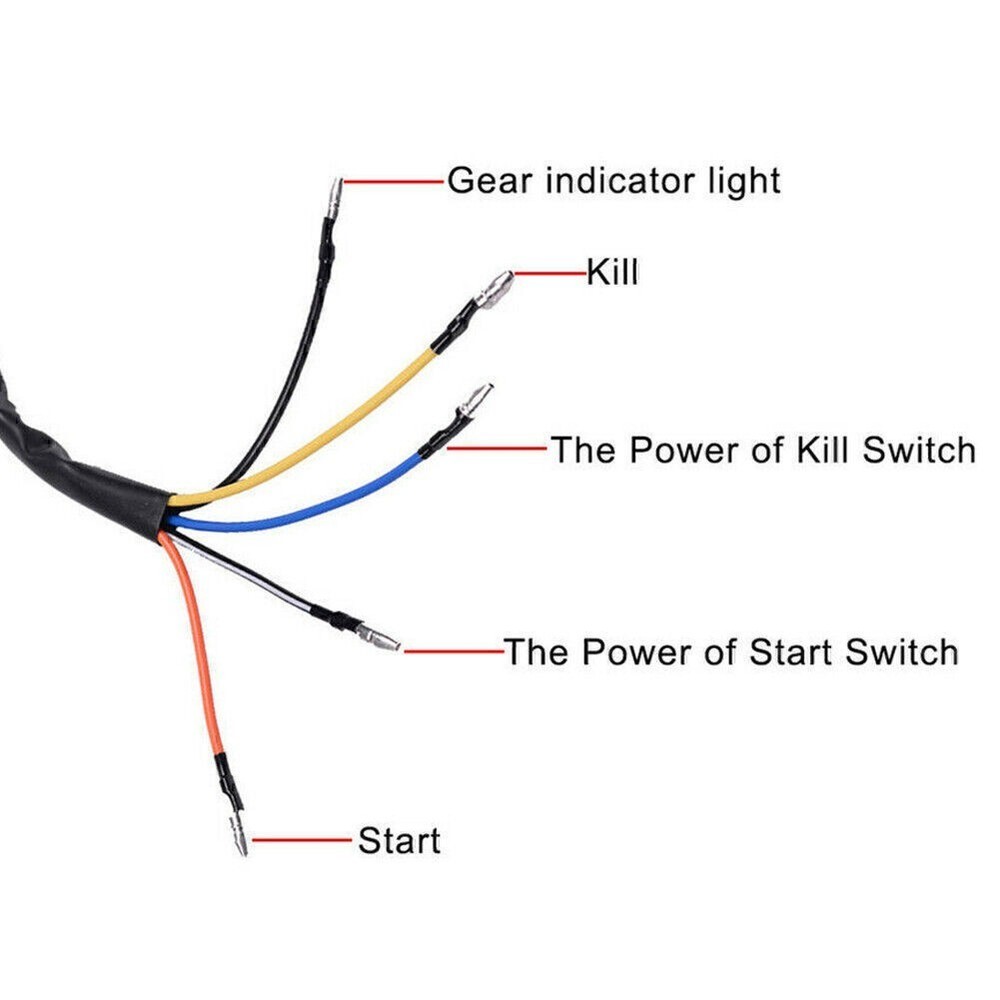 7/8'' Motorcycle Switch Indicator Ignition Start Switch Universal Red