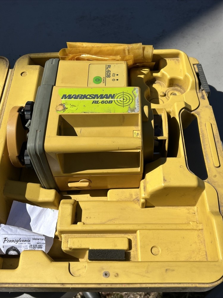 Topcon Marksman RL-60B Rotating Laser Level-With Hard Case-Untested