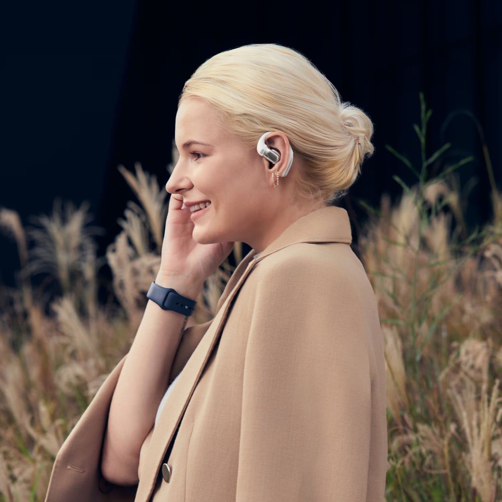 Shokz - OpenFit Pro Open-Ear True Wireless Bluetooth Active Noise Reduction E...