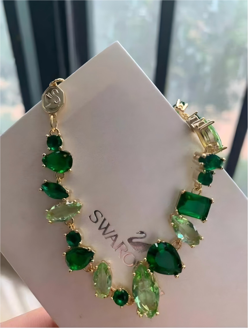 Swarovski GEMA Green Elegant Crystal Bracelet