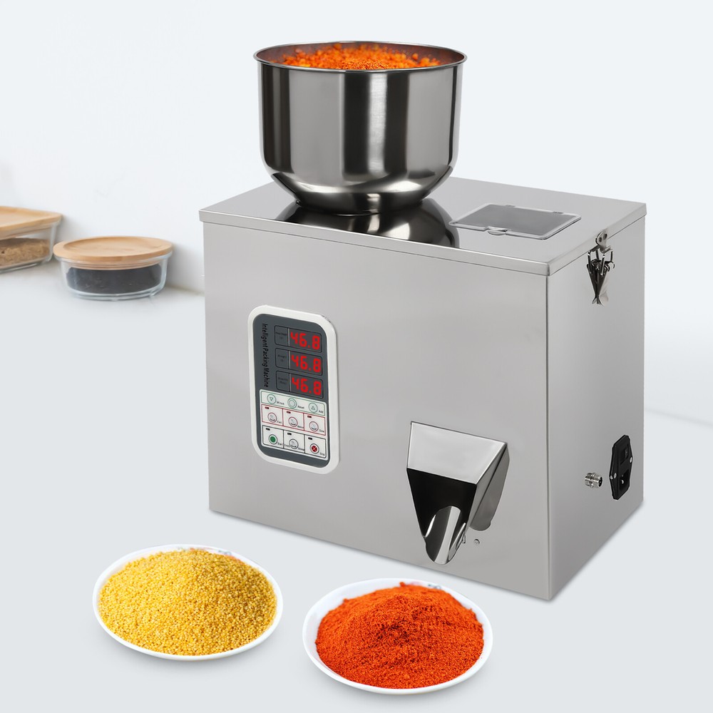 180W Automatic Granule Grain Weighting Filling Packing Machine w/ Visible Window