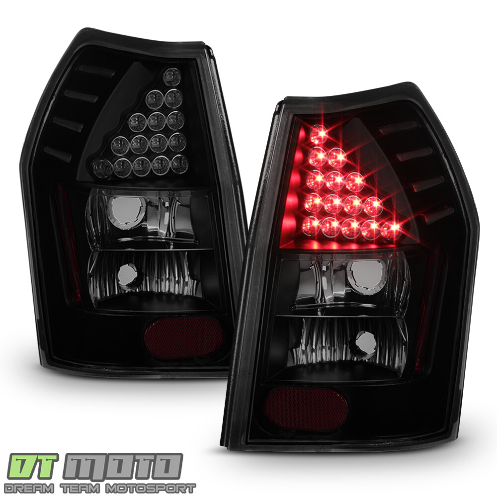 Black Smoked 2005-2008 Dodge Magnum LED Tail Lights Brake Lamps 05-08 Left+Right