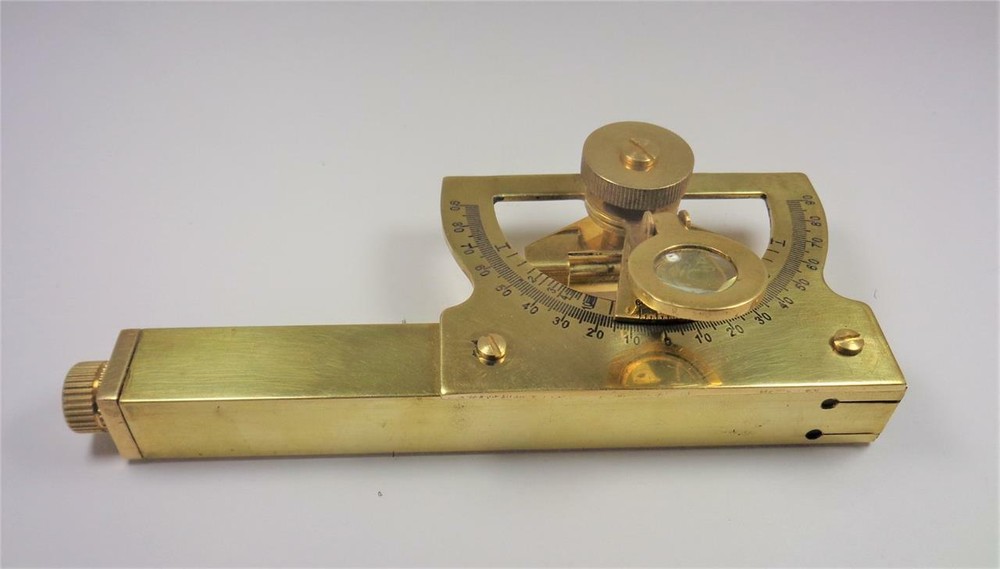 NAUTICAL SOLID BRASS NAVIGATION ABNEY LEVEL MARITIME PRECISION INSTRUMENT