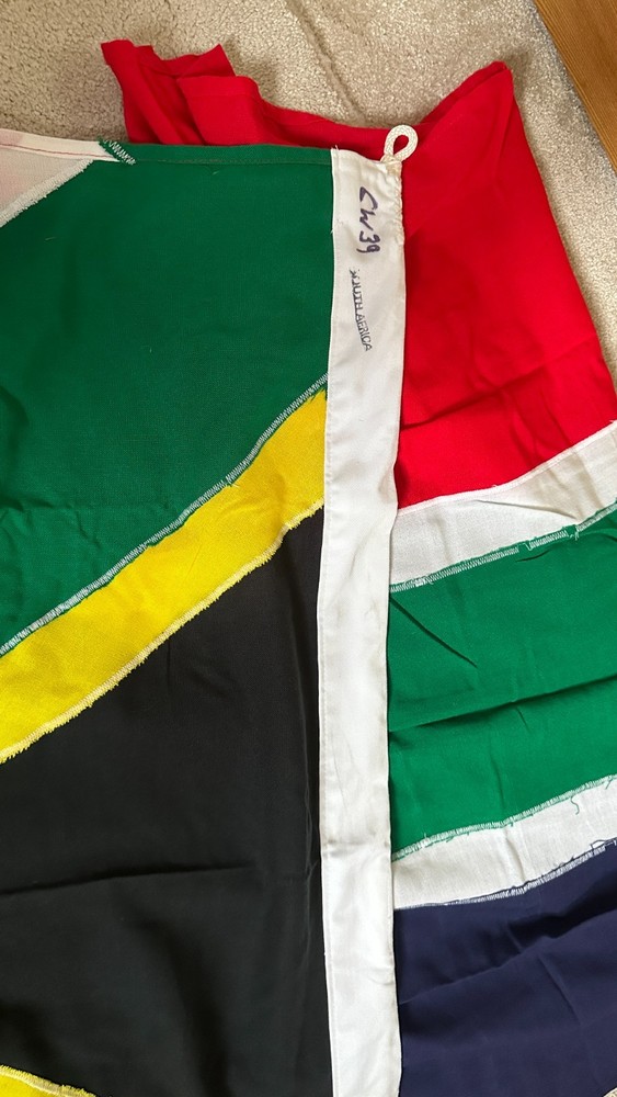 South Africa Proper Flag 2yd sewn rope toggle loop Quality