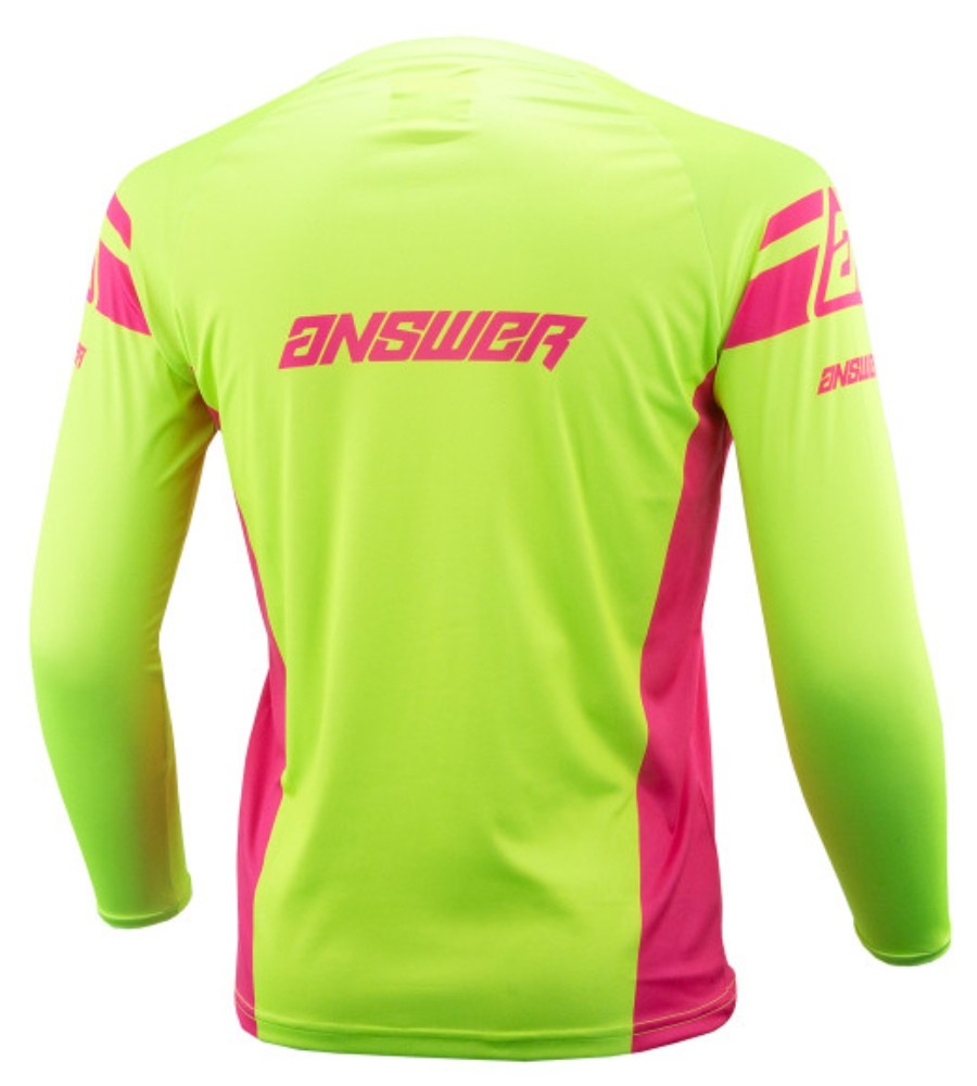 Answer Syncron Moda Youth MX Offroad Jersey Hyper Acid/Pink