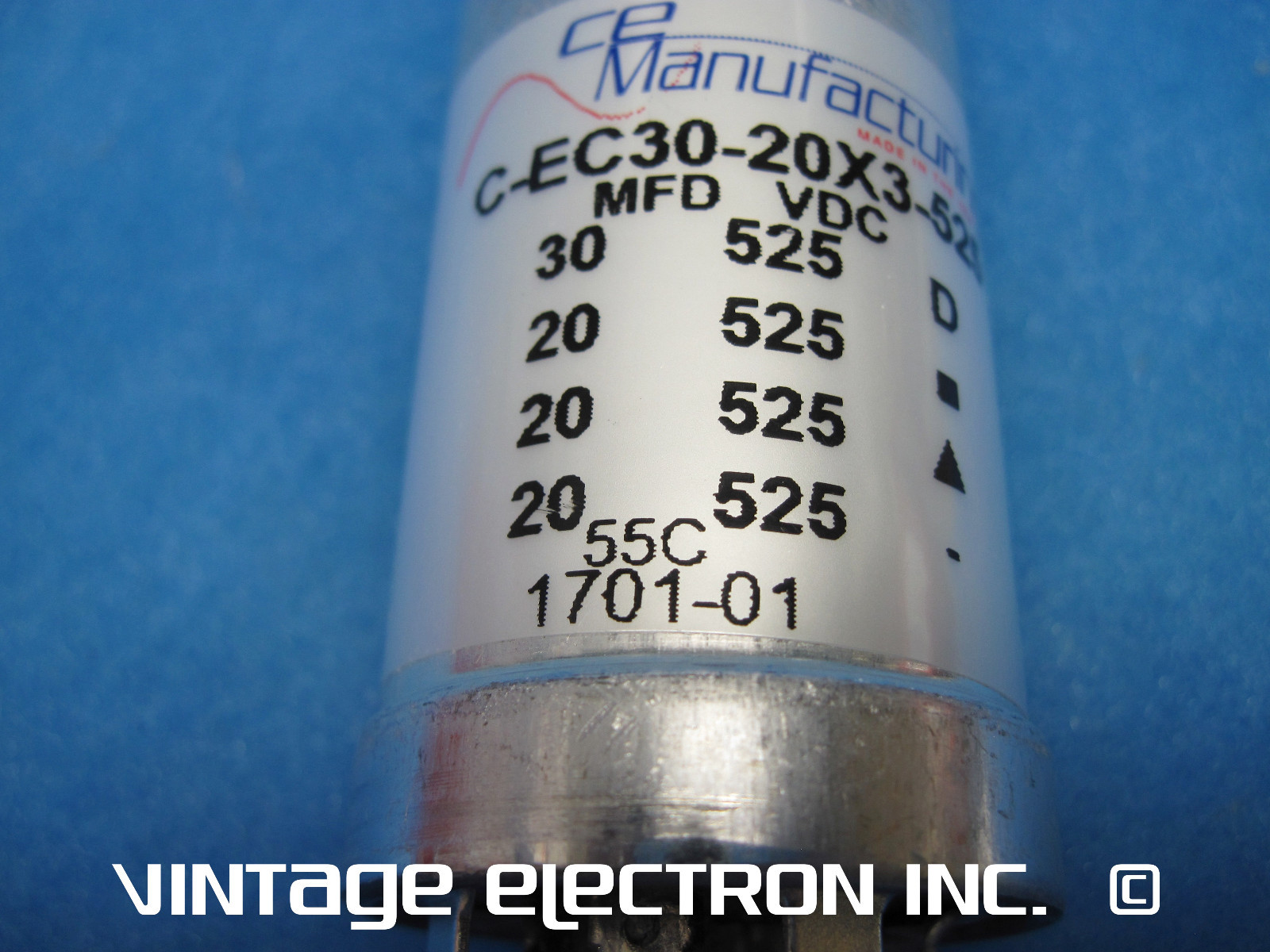 NEW Quad Multi Section Can Capacitor: 30/20/20/20uF @ 525VDC - Dynaco Stereo 70