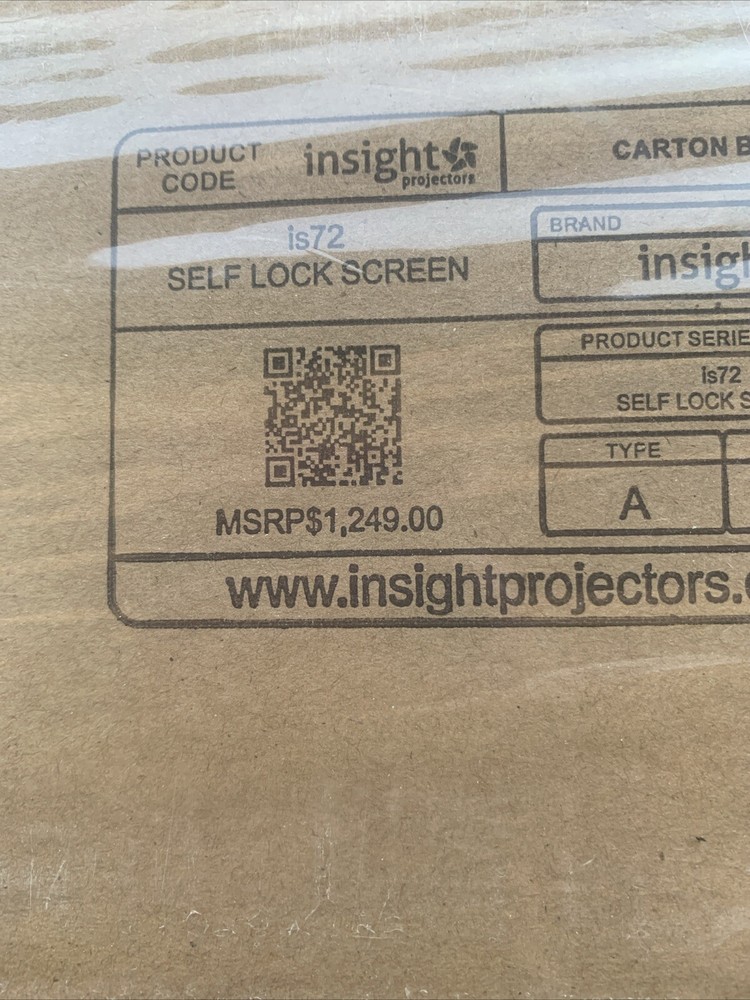 Insight projectors is72 digital projector self Lock Screen. New In Box