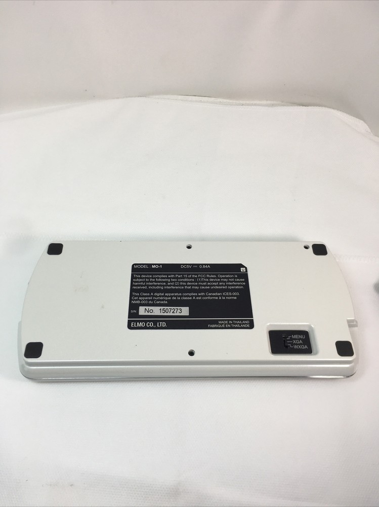 Elmo MO-1 Visual Presenter White Presentation Art Classwork Lesson Tested Work