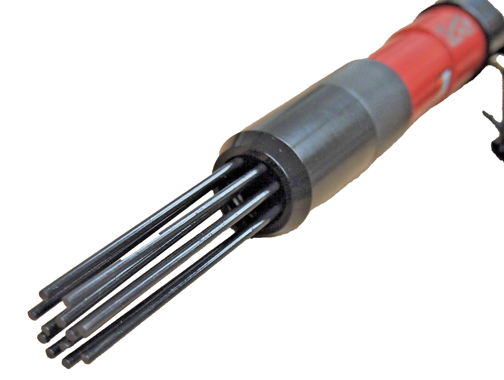 12" Air Pneumatic Compact Needle Scaler 5000BPM 12 Needles Remove Paint Rust