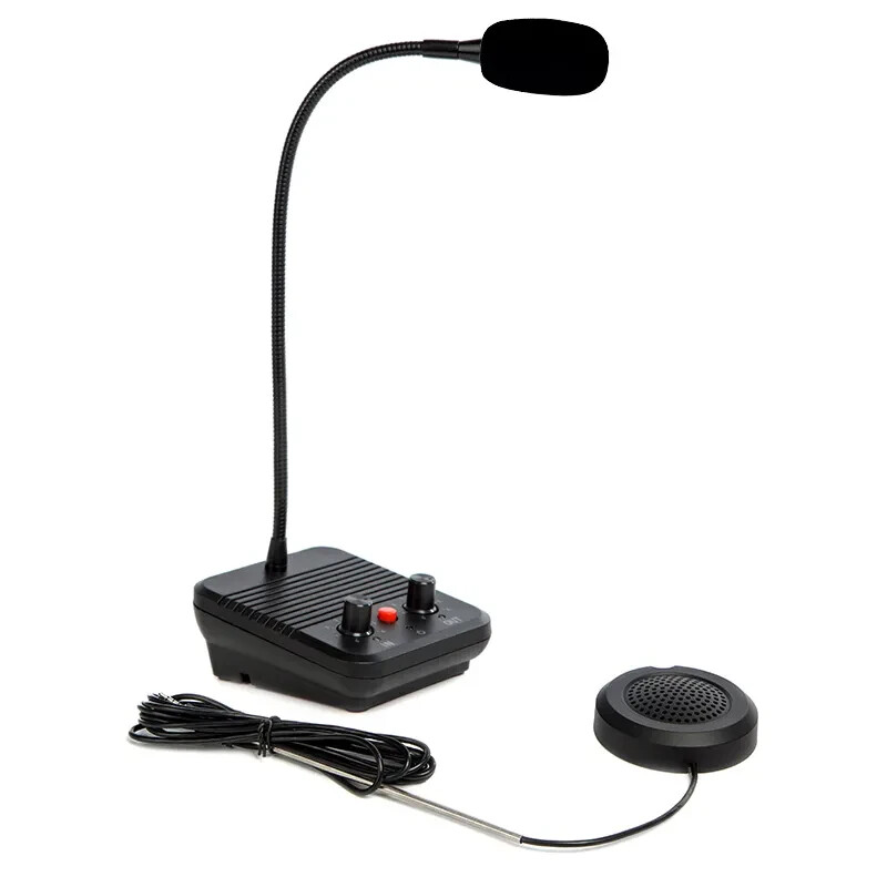 Window Speaker Intercom System Intercommunication Microphone Talk