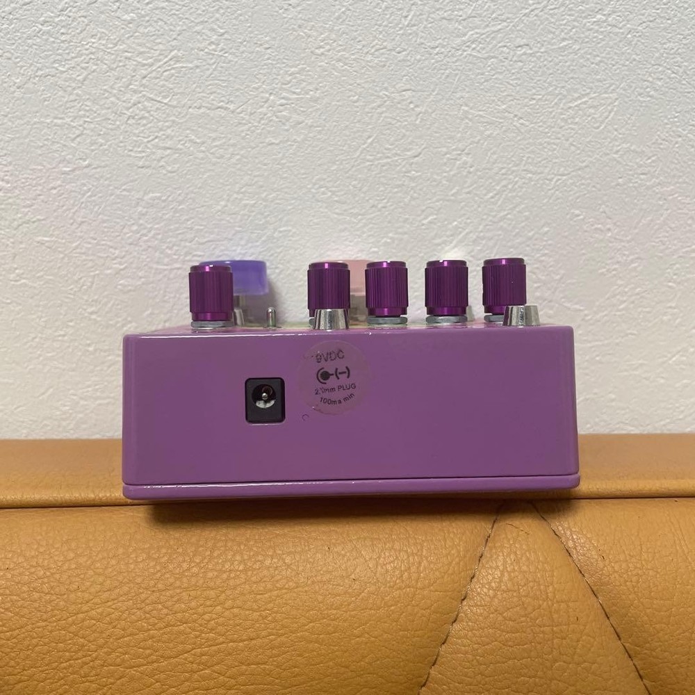 Garbage Face Fuzz Boost Guitar Effect Pedal Pink with Box