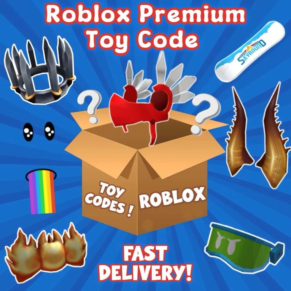 One ROBLOX PREMIUM RANDOM Toy Code Hat Faces Series 2-12 Sent Fast Global