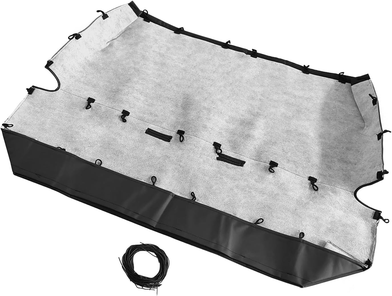 Universal Full Size Bench Truck Seat Cover Black Fits for Dodge, Ford, Chevy(Pu