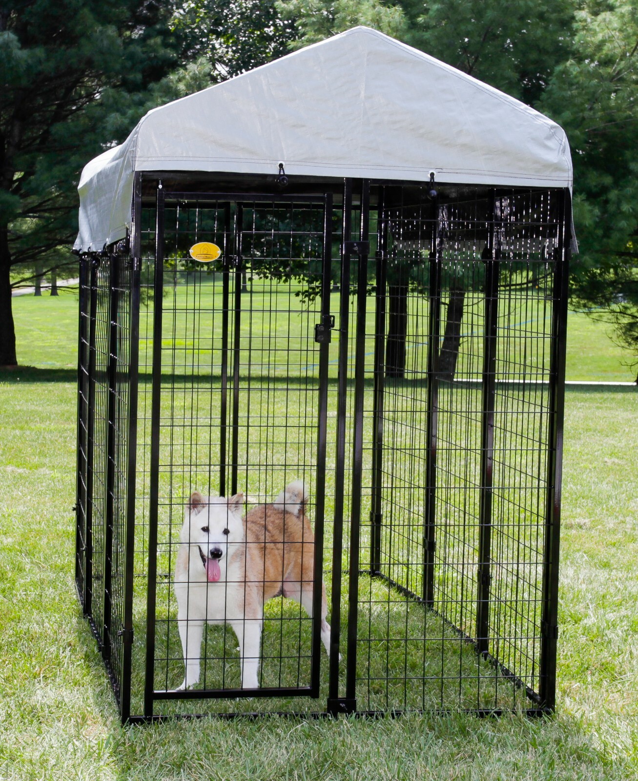 Gray Roof Cover for KennelMaster 6Ft. L x 4 ft. W x 6 ft. Dog Kennel