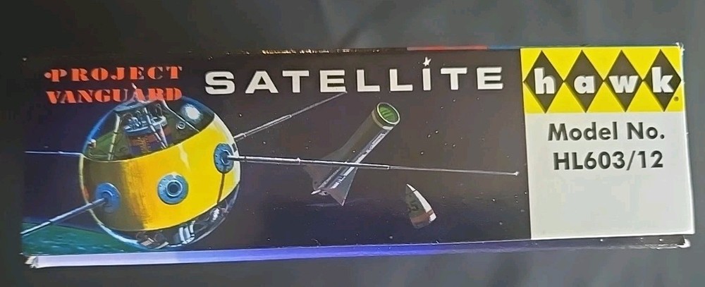 Hawk Project Vanguard SATELLITE Plastic Model Kit Vintage NO DECALS