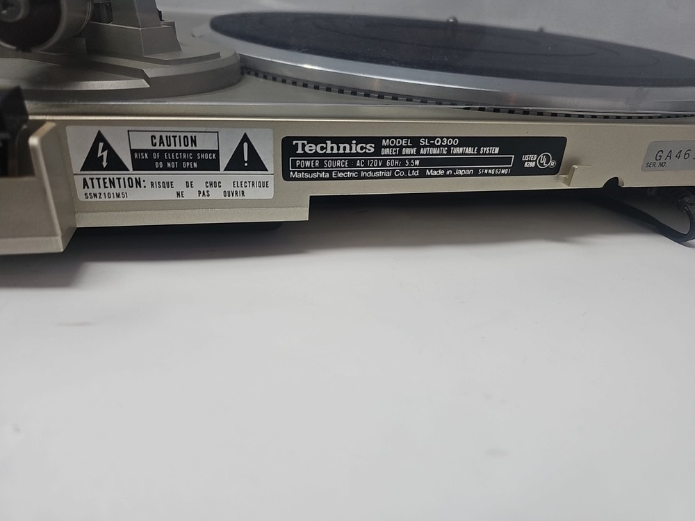 Technics Quartz SL-Q300 Direct Drive Turntable TESTED