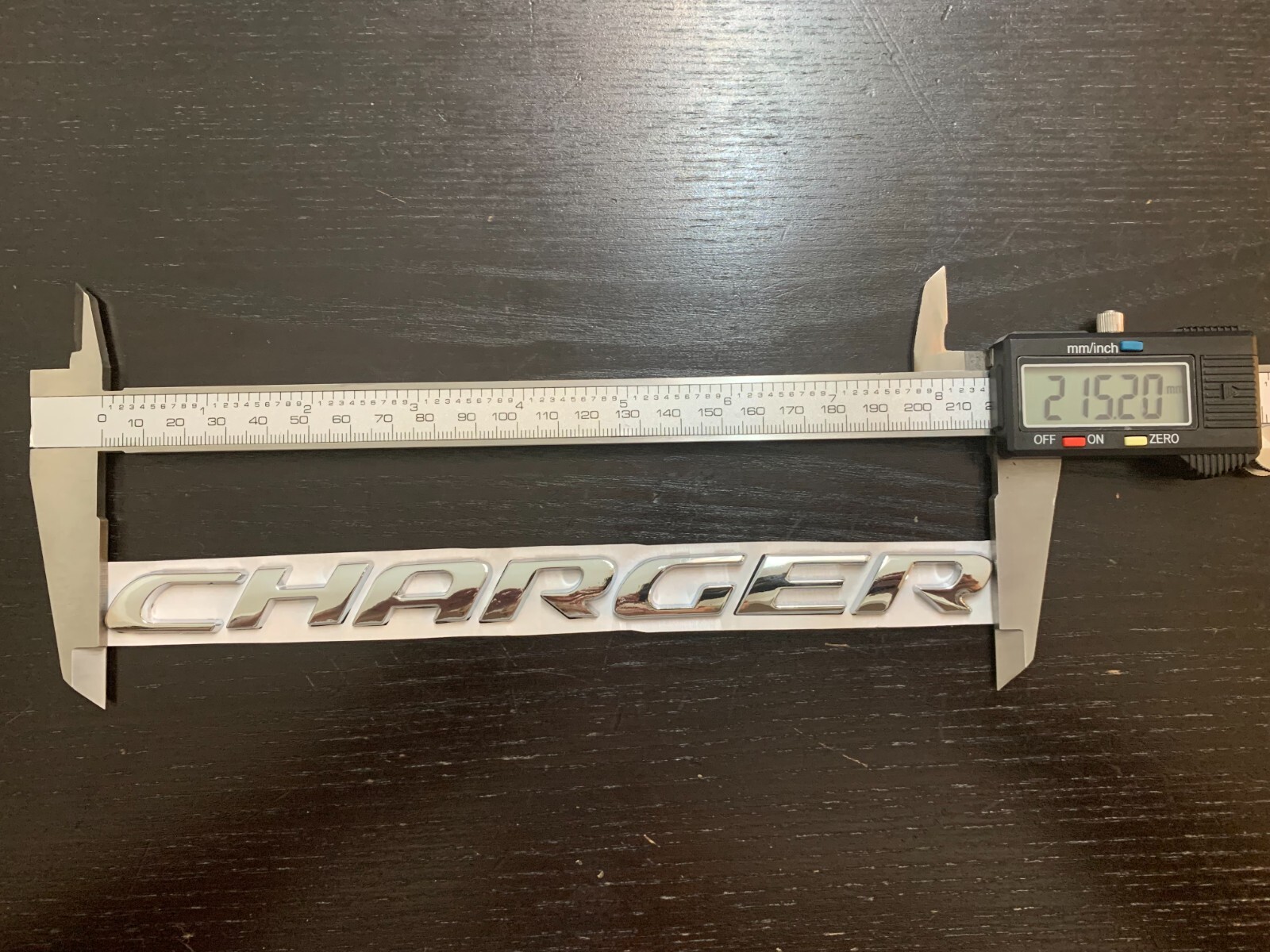 Charger Letters Badge Silver Nameplate Chrome Emblem for Rear Trunk Lid Dodge