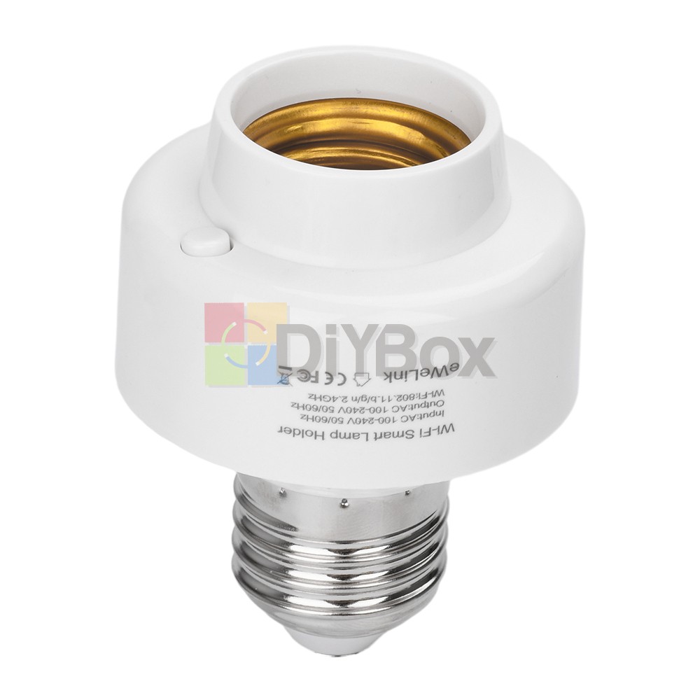 2PCS Smart WiFi Bulb Socket E26 E27 Light Bulb Adapter EWeLink Google Control