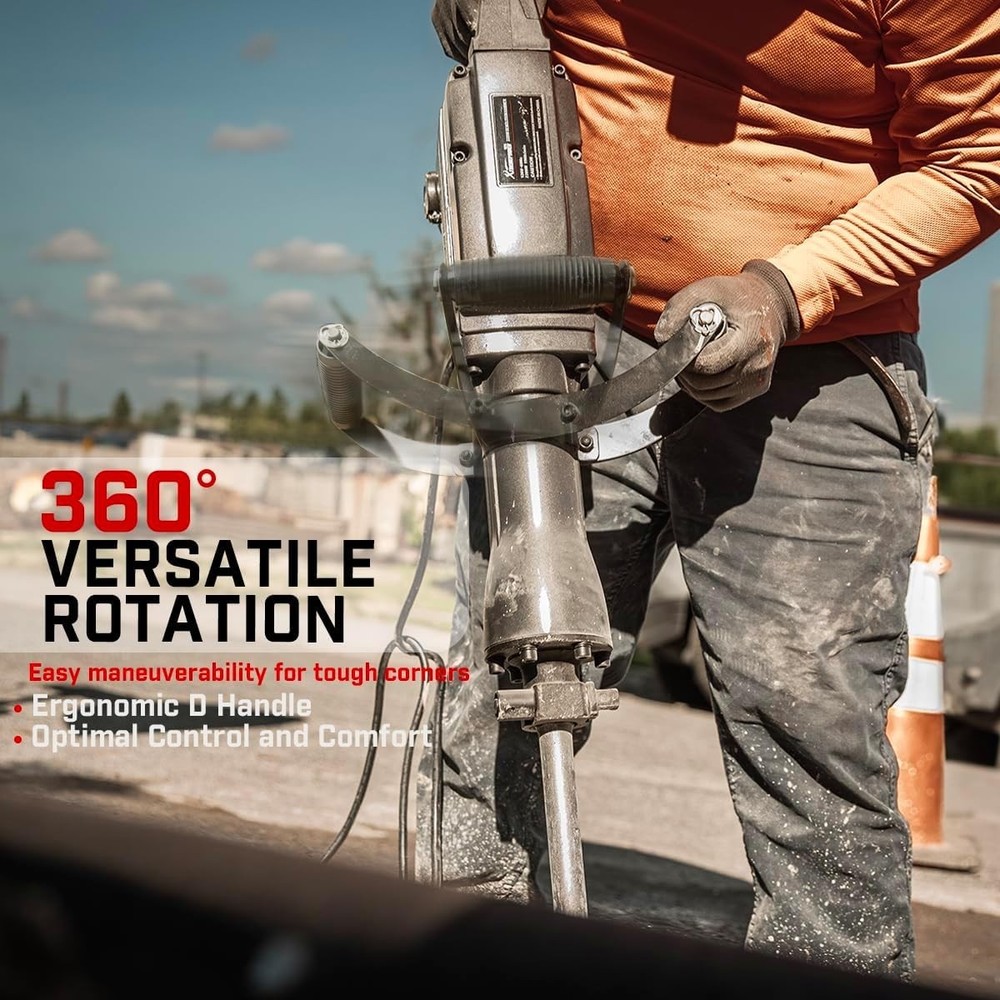 2200W Electric Jack Hammer with 2 Chisel Bits