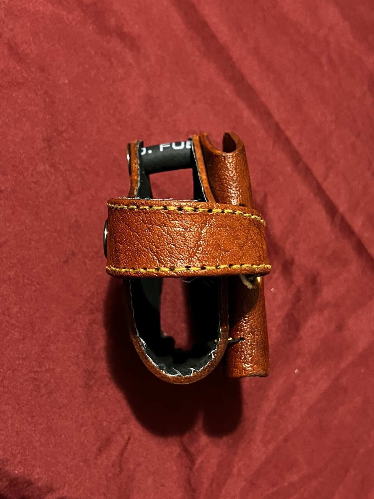 Iraqi Leather Brown holster With Iraqi Metal Eagle Emblem