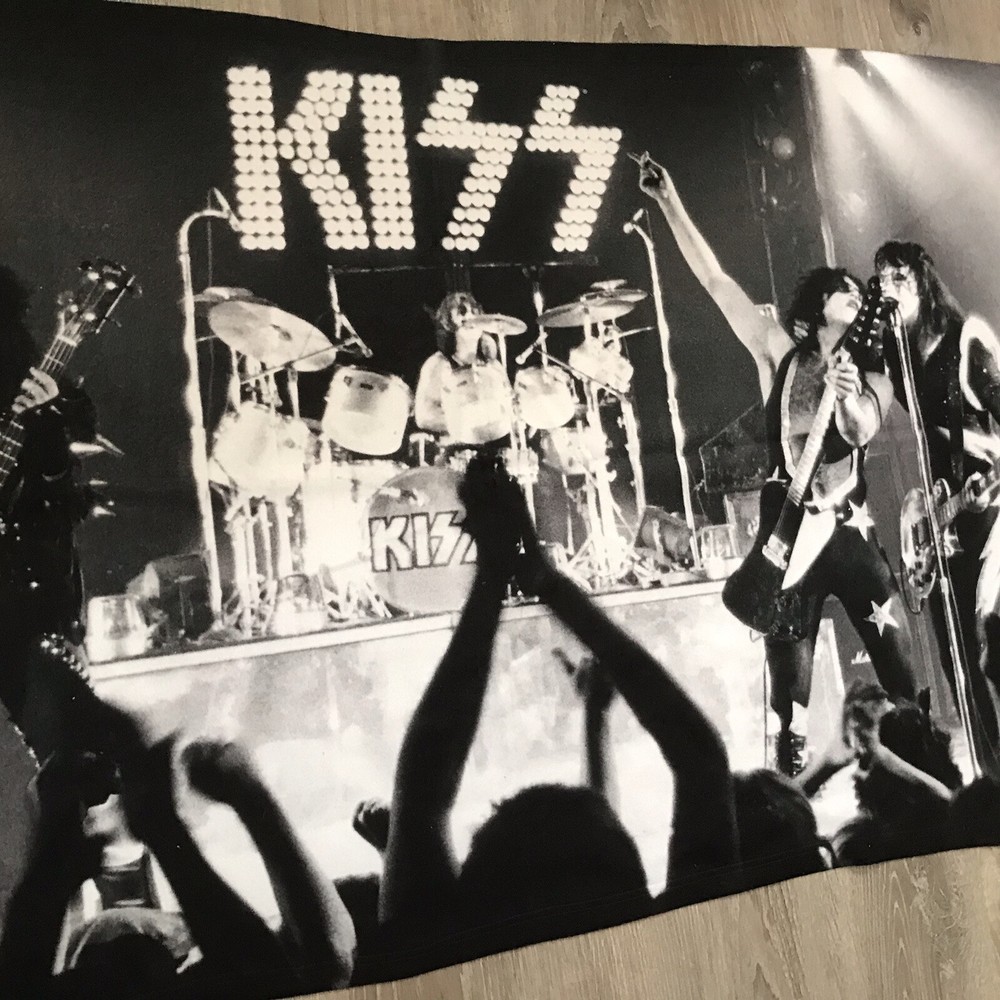 KISS ALIVE 1975 2015 Fabric Poster Paul, Gene, Ace & Peter Only One Available