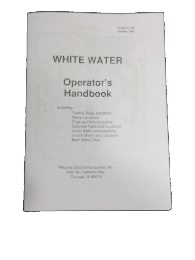 Williams White Water Operators Handbook