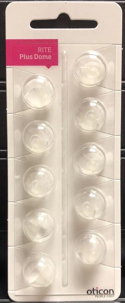 1 Pack Oticon Rite Plus Domes. 10 Domes Total.