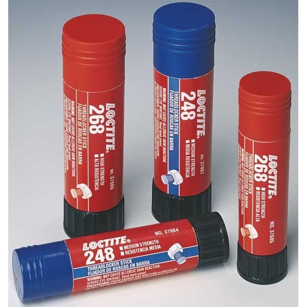 Loctite 826034 Threadlocker, Loctite 248, Blue, Medium Strength, Solid, 0.32 Oz