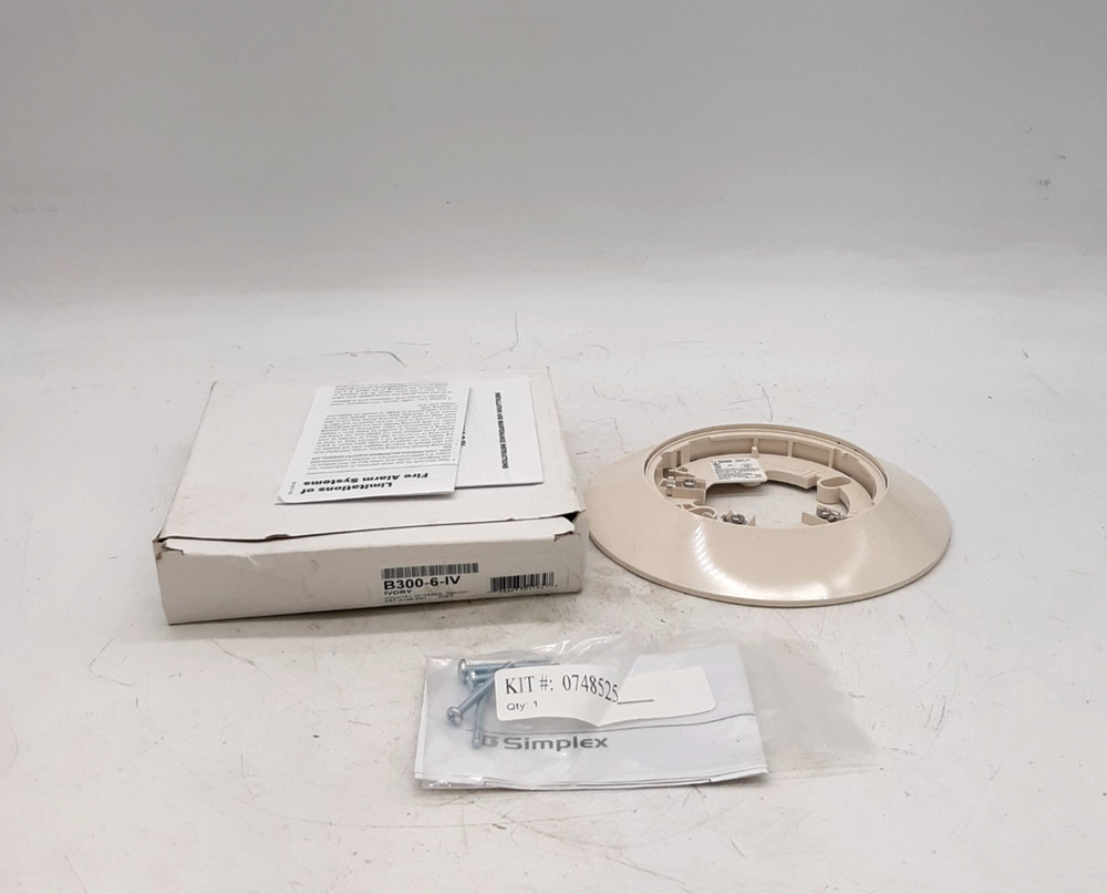 System Sensor B300-6-IV Smoke Detector Mounting Base