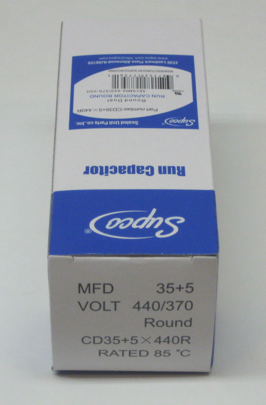 Air Conditioning HVAC Round Dual Motor Run Capacitor 35 + 5 MFD 440 Volt