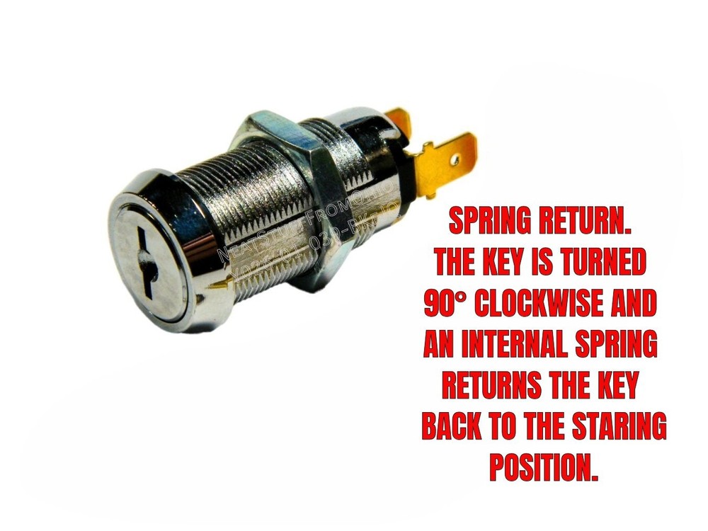 KEY SWITCH, CHICAGO-STYLE, TWO KEYS, TWO CRIMP CONNECTORS – TWO OPTIONS