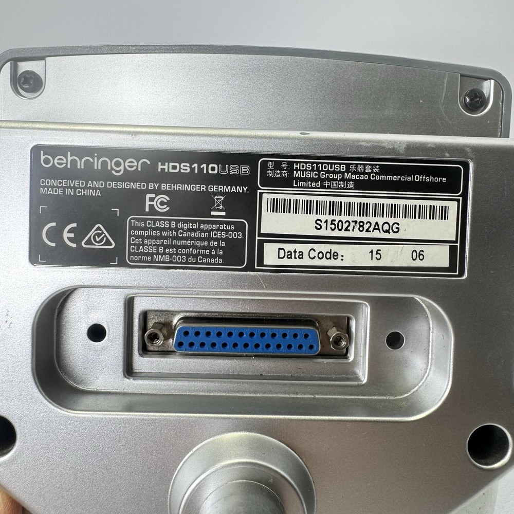 BEHRINGER HDS110USB Electronic Drum Module READ