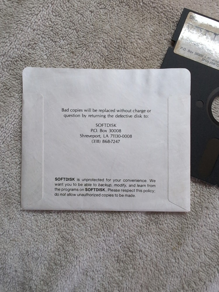 Early Softdisk Softalk Publication Apple 5.25" Floppy